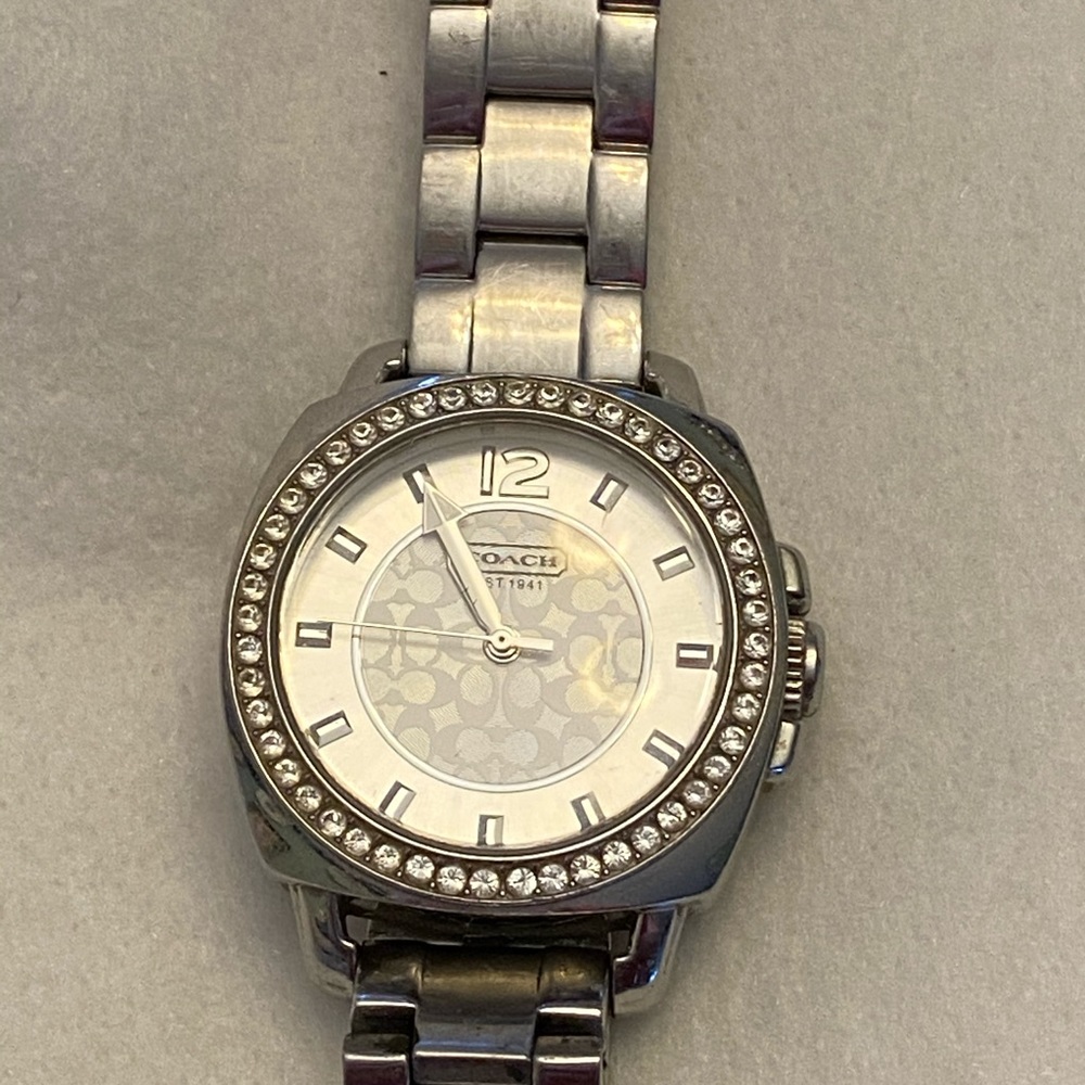 Coach Silver Link Band Woman’s Watch
